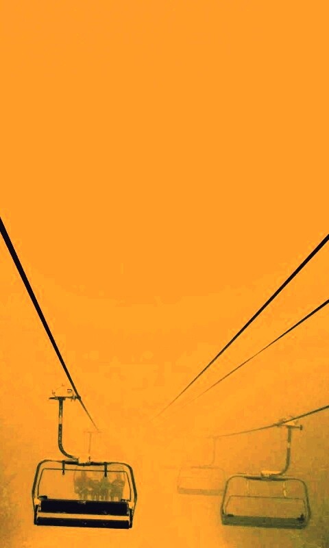 Канатная дорога в зиму обои