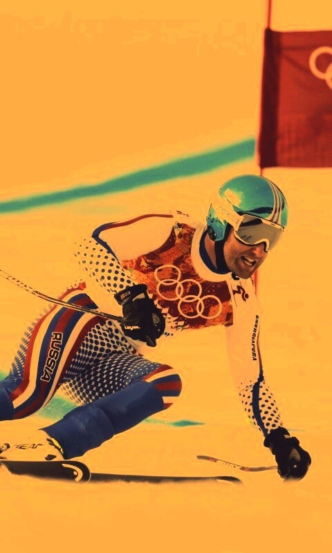 Лыжник на олимпиаде обои