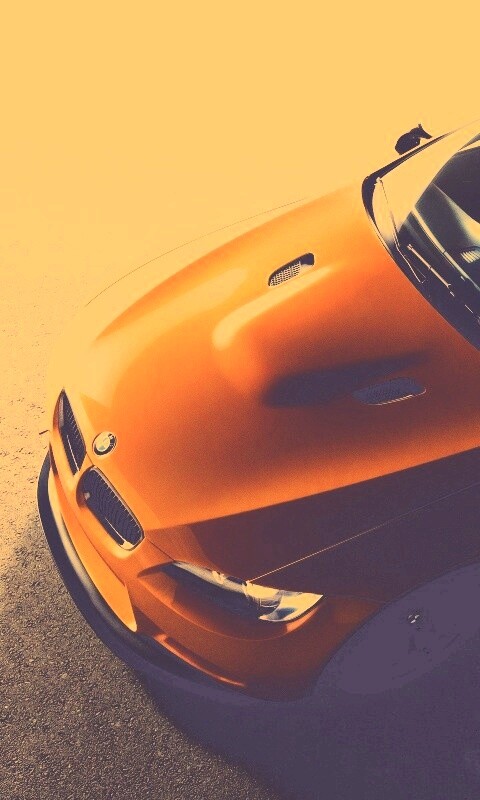 Оранжевый BMW обои