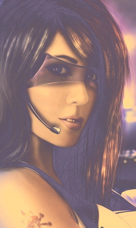 Девушка из будущего с пистолетом обои