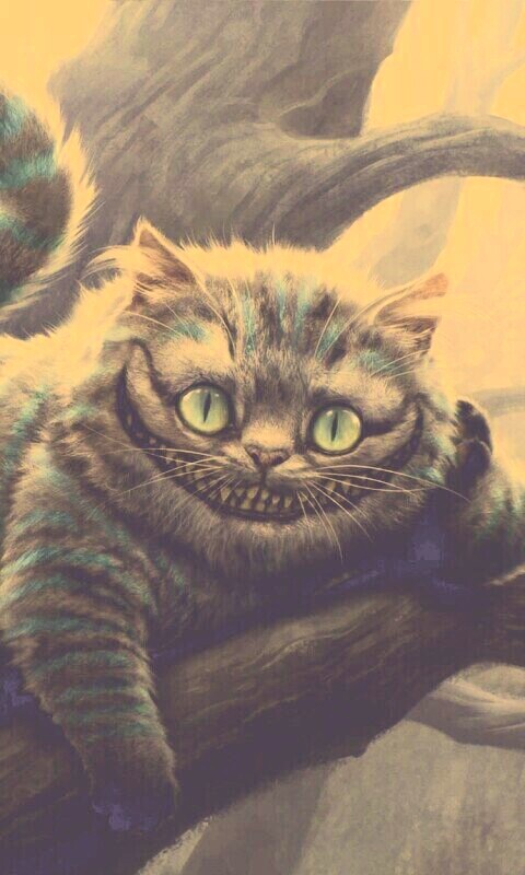 Чеширский кот обои