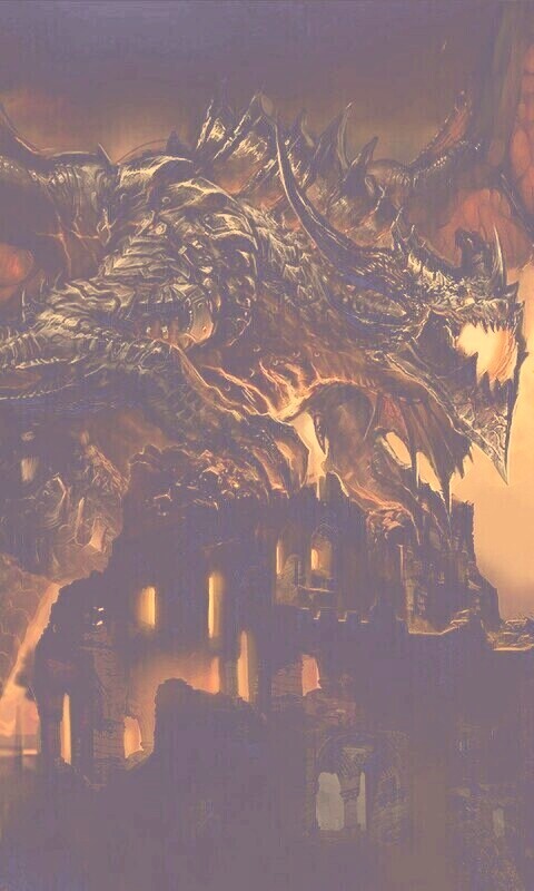 Огромный дракон обои