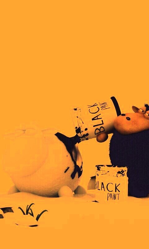 Овечки лепят снеговиков обои