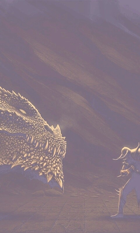 Дракон и воин обои
