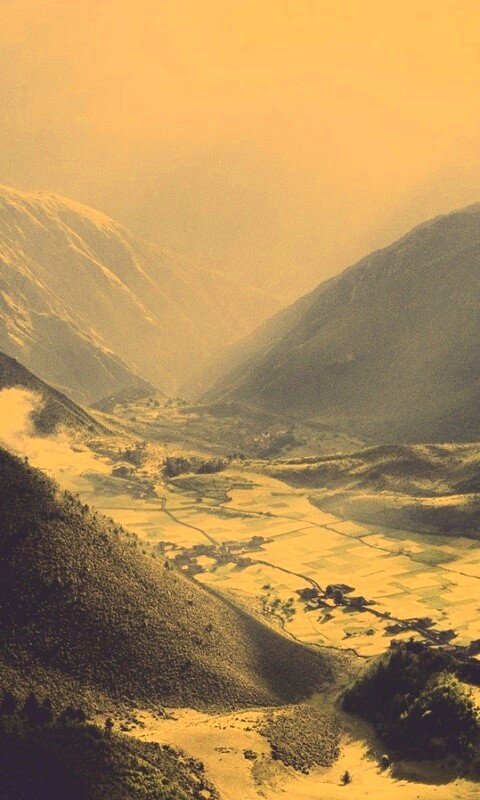 Горная долина обои