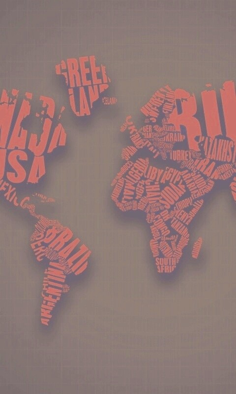 Карта мира обои