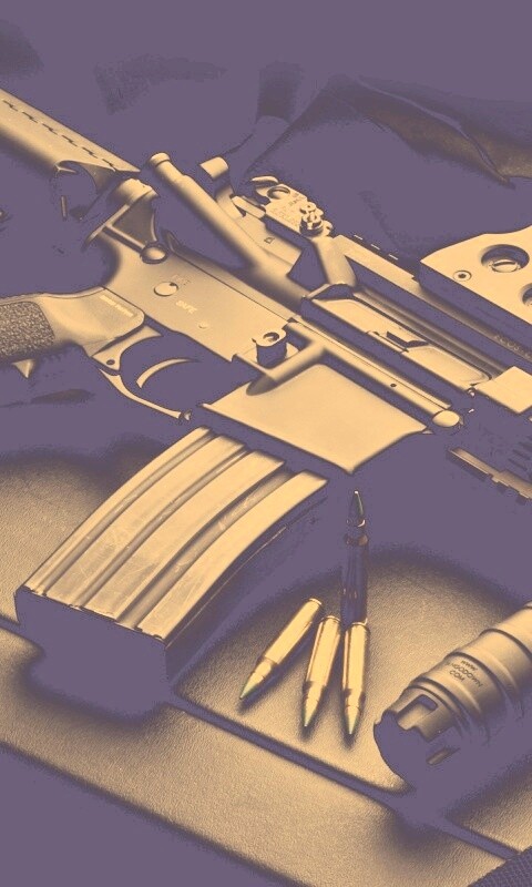 Черный автомат обои