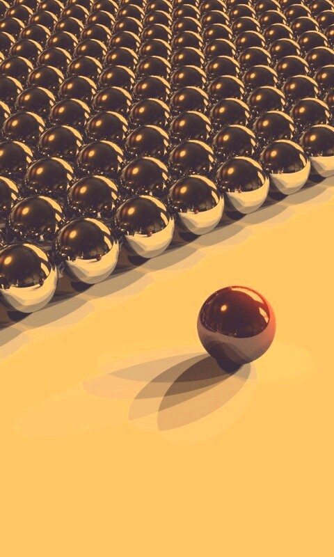 Металлические шарики обои