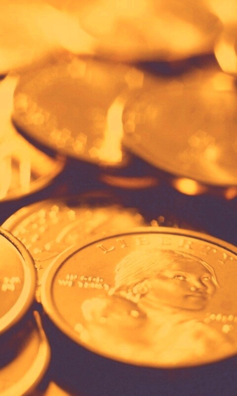 Золотые монеты обои