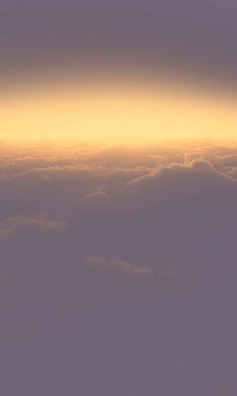 Закат над облаками обои