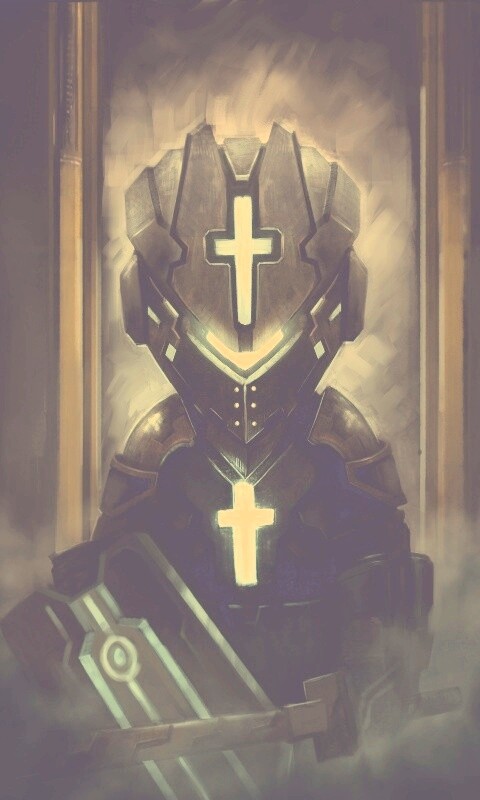 Рыцарь в стиле Dead Space обои