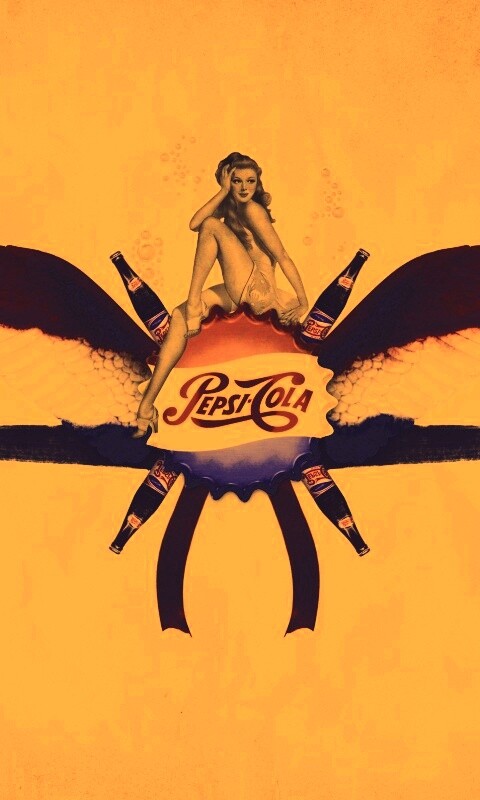 Пепси-Кола в стиле ретро обои