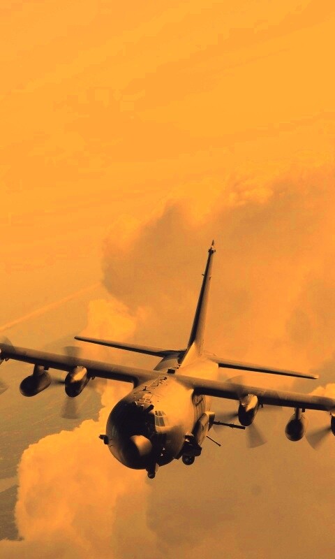 Самолет АС-130 обои