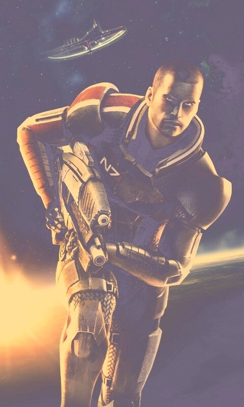 Шепард из вселенной Mass Effect обои