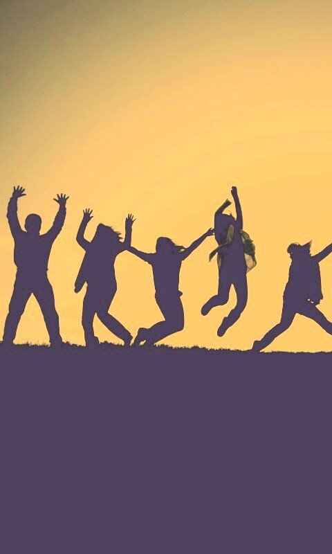 Силуэты людей обои