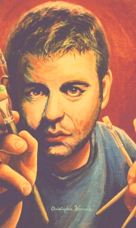 Нарисованный художник обои