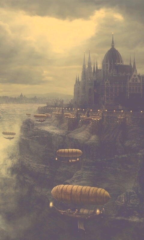 Фентезийный Будапешт обои