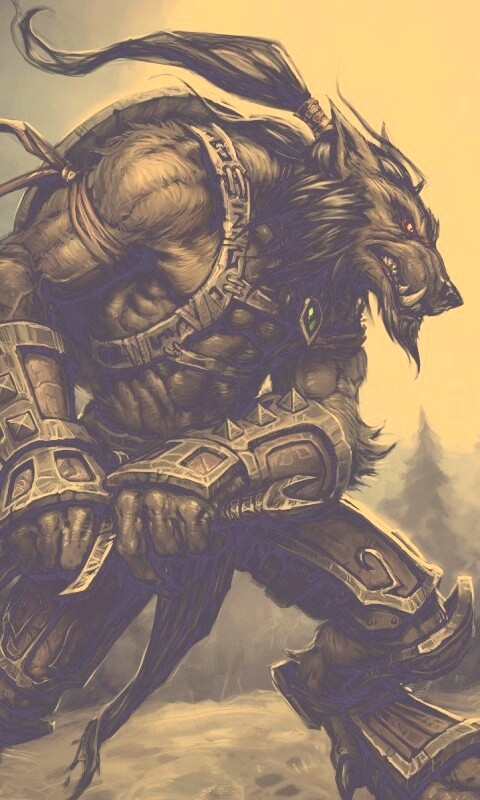 Волк оборотень обои