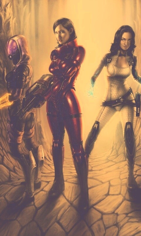 Девушки mass effect обои
