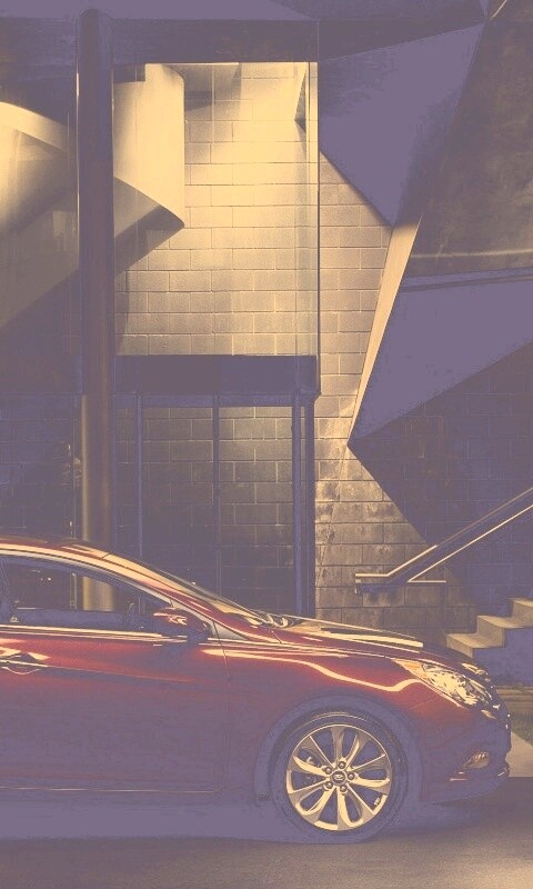 Красный хёндай солярис обои