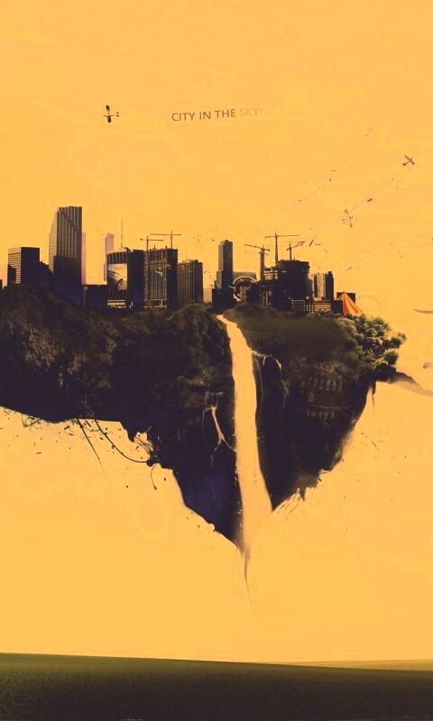 Небесный город обои