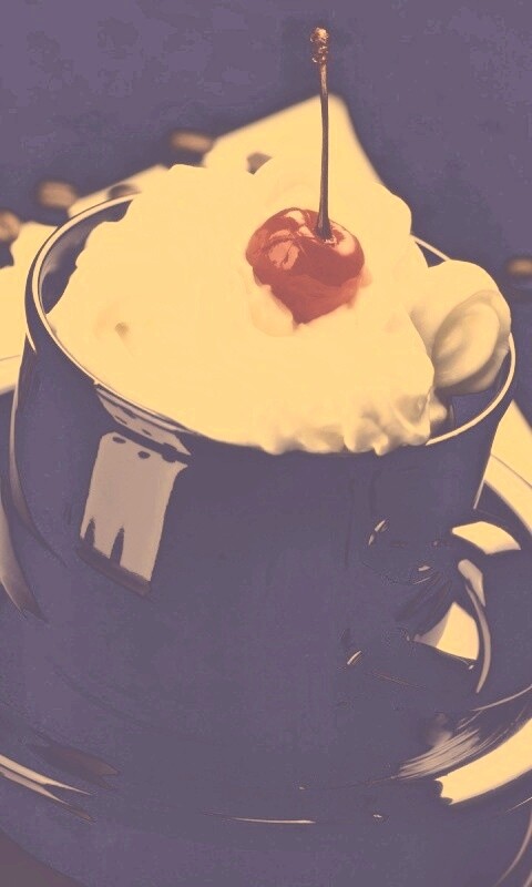 Вишня в креме обои