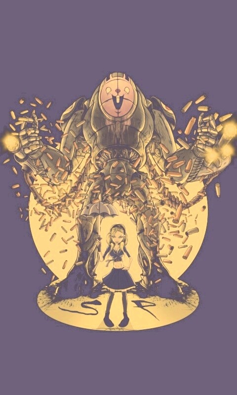 Куколка и боевой робот обои