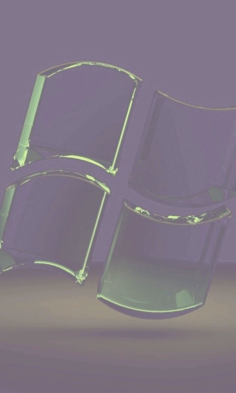 Логотип Windows из стекла обои