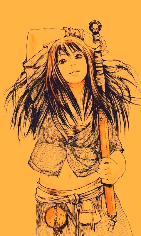 Девушка с битой обои