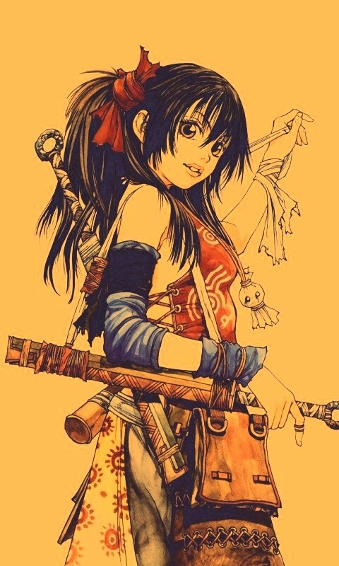 Девушка с мечом из Dangu обои