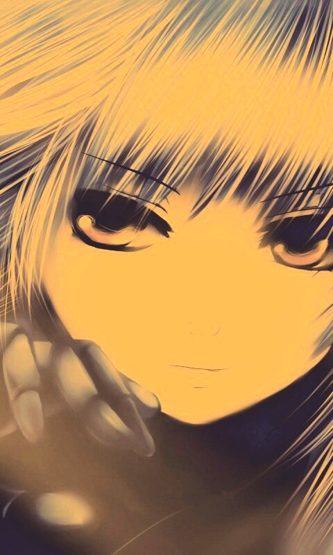 Девушка с голубыми волосами обои