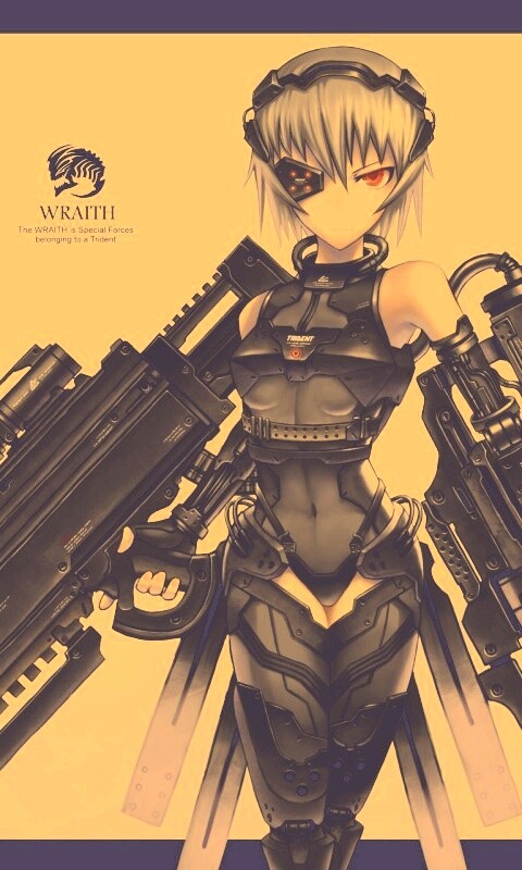 Девушка с оружием обои