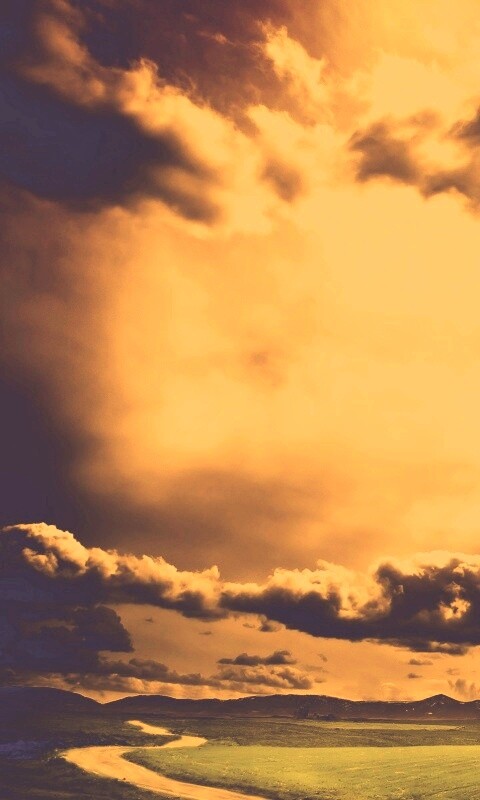 Золотое небо обои