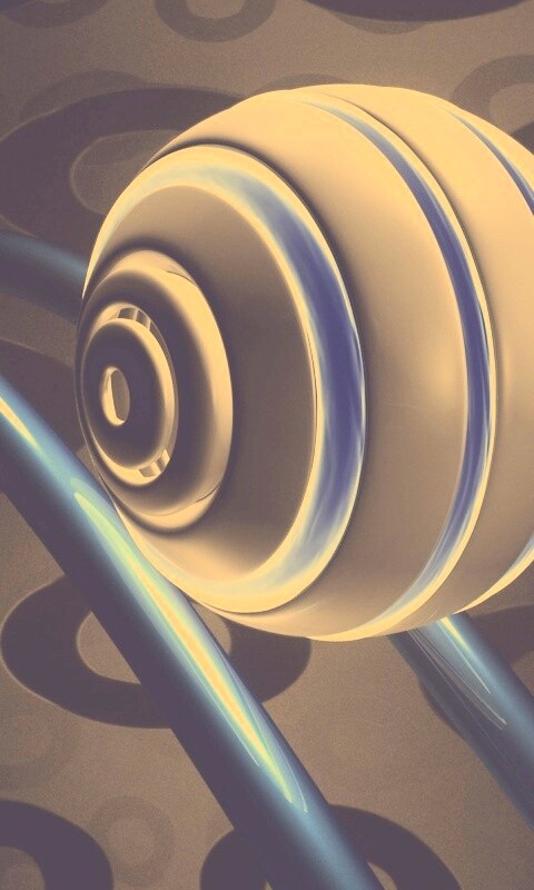 Шарик на рельсах американских горок обои