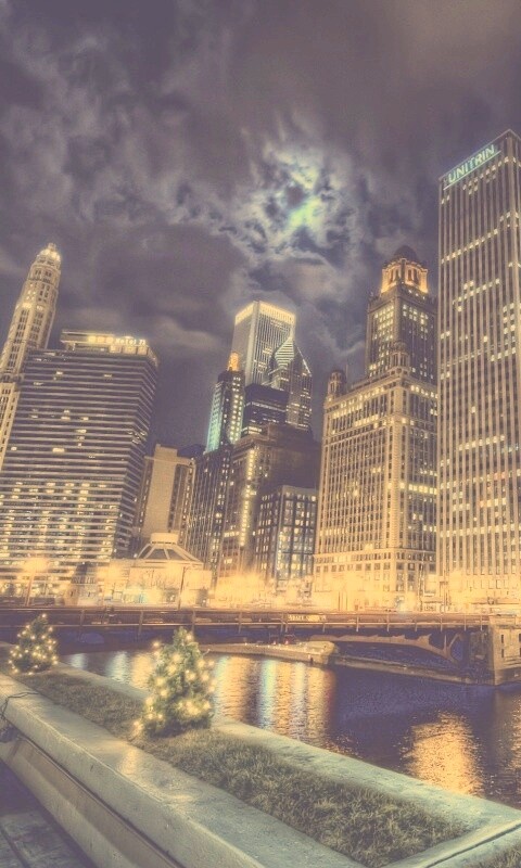 Потрясающий городской вид обои