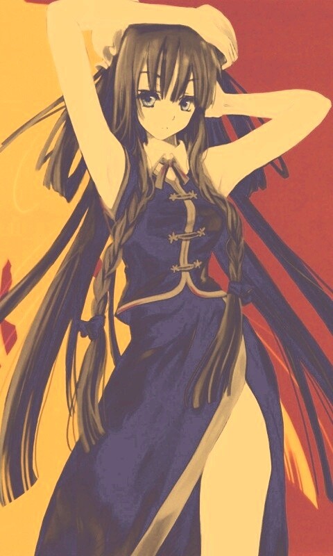 Девушка в чёрном обои