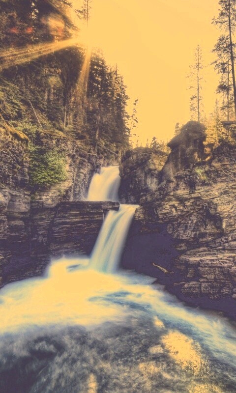Горные водопады обои