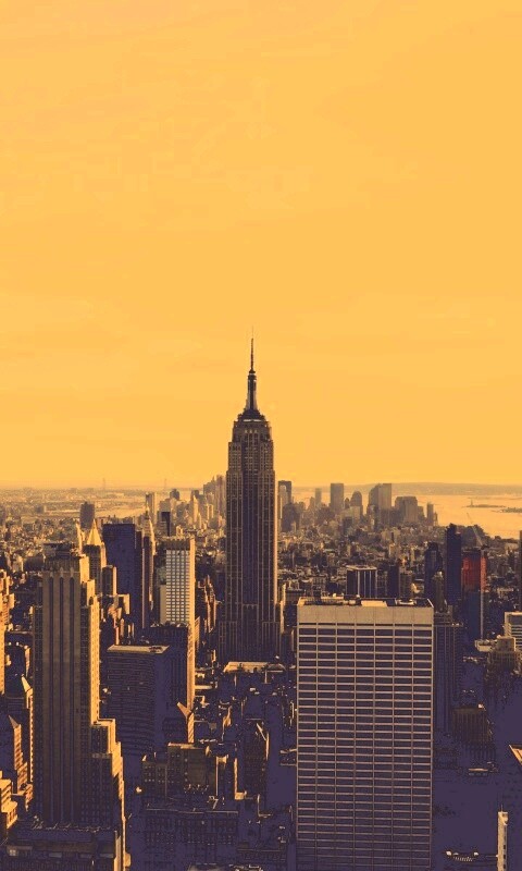 Вид на Нью-Йорк обои
