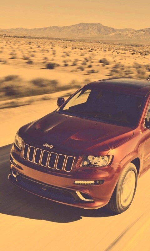 Красный Jeep обои