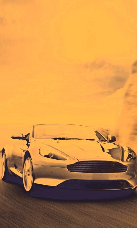 Aston Martin на повороте обои