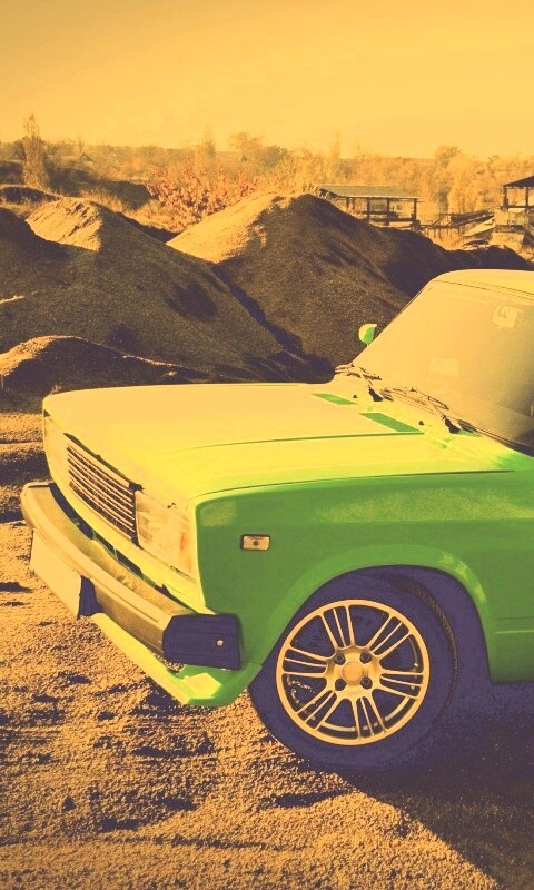 Кислотные жигули обои