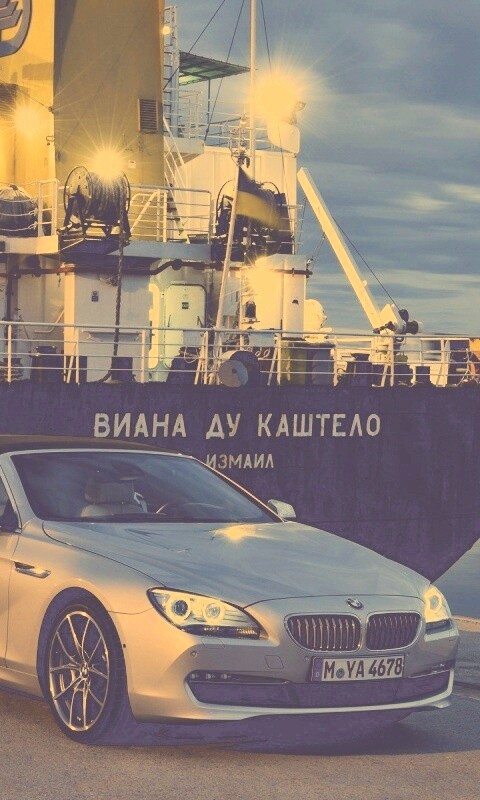 BMW 6 в порту обои