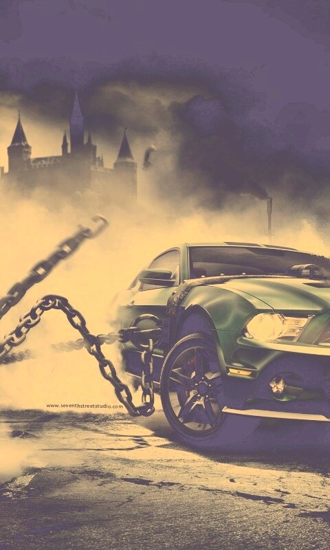 Ford Mustang рвёт цепи обои