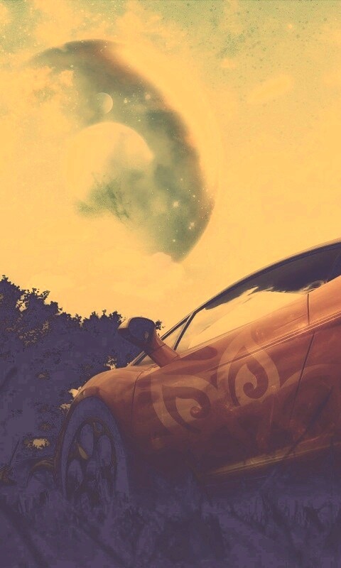 Lamborghini на другой планете обои