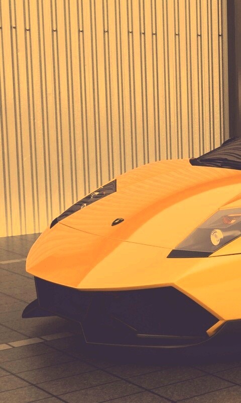 Жёлтый Ламборджини обои
