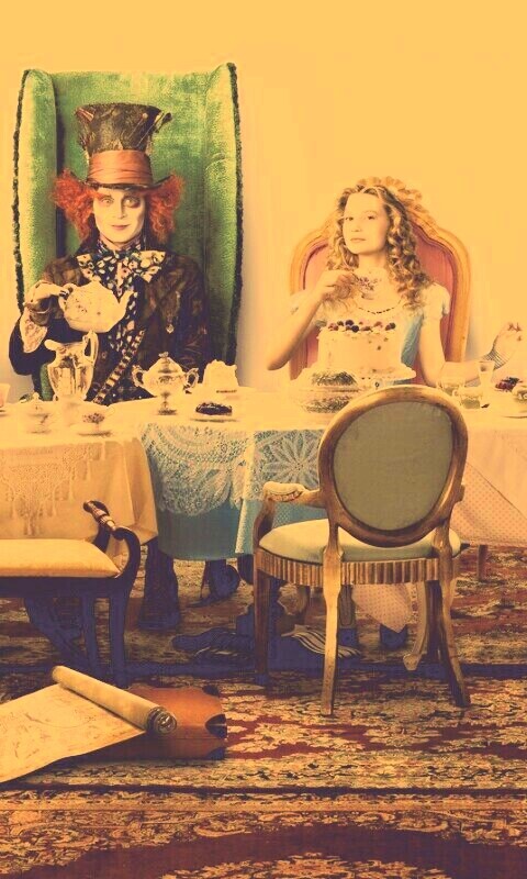 Чай в стране чудес обои