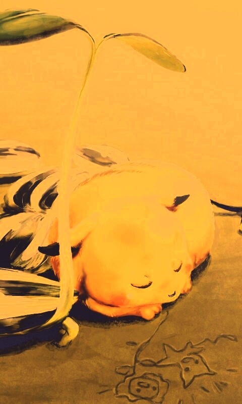 Пикачу отдыхает обои