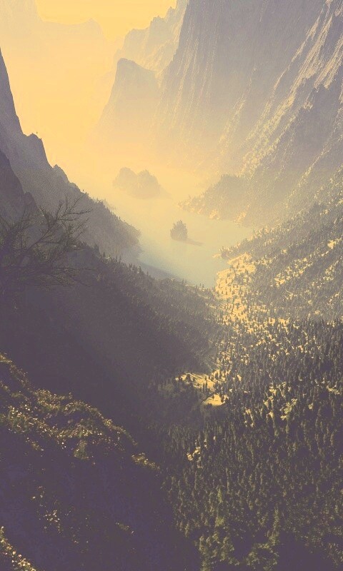 Озеро на перевале обои