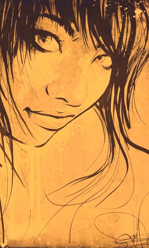 Оригинальный портрет азиатской девушки обои