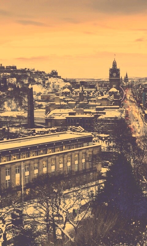Вид на Эдинбург обои
